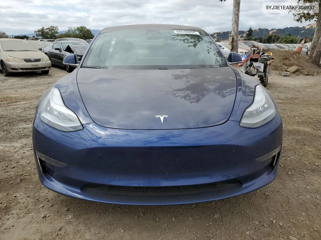 2019 Tesla Model 3 VIN: 5YJ3E1EA5KF308937 Lot: 68530854