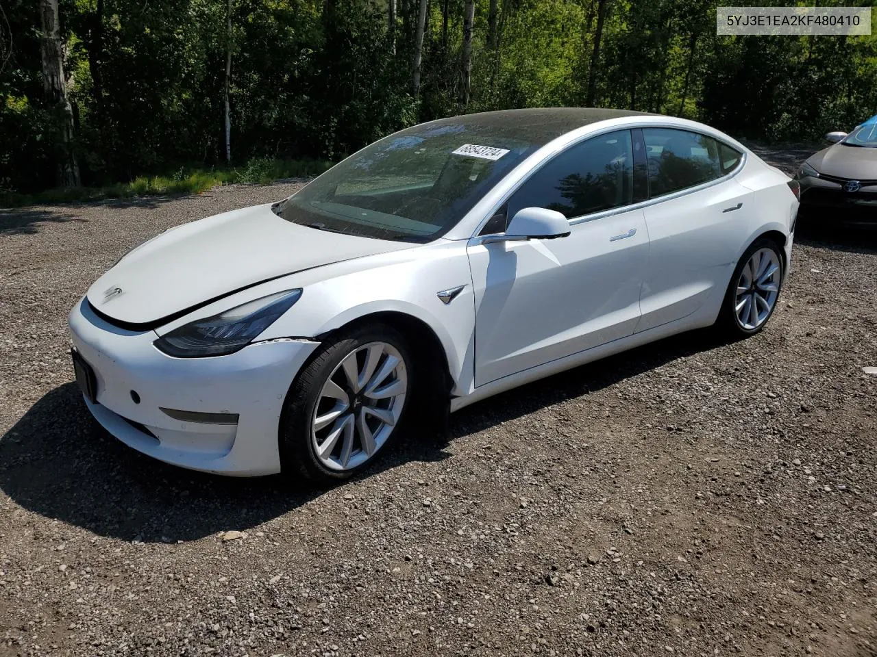 2019 Tesla Model 3 VIN: 5YJ3E1EA2KF480410 Lot: 68543724