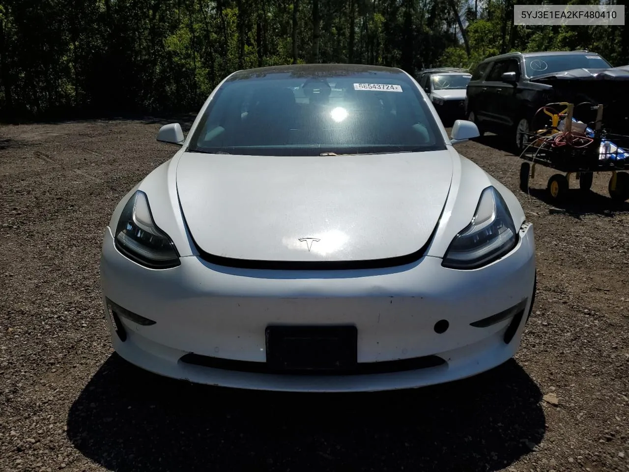 2019 Tesla Model 3 VIN: 5YJ3E1EA2KF480410 Lot: 68543724