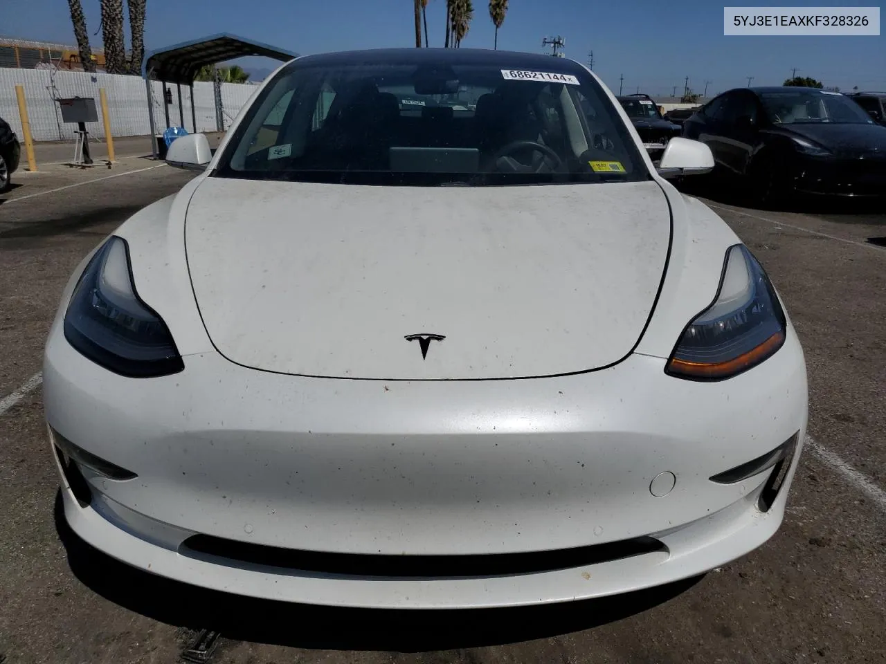 2019 Tesla Model 3 VIN: 5YJ3E1EAXKF328326 Lot: 68621144