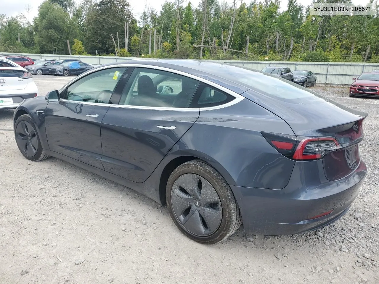 2019 Tesla Model 3 VIN: 5YJ3E1EB3KF205671 Lot: 69077864