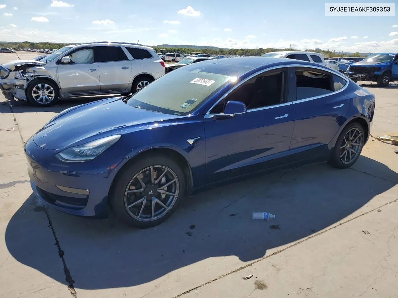 2019 Tesla Model 3 VIN: 5YJ3E1EA6KF309353 Lot: 69079884