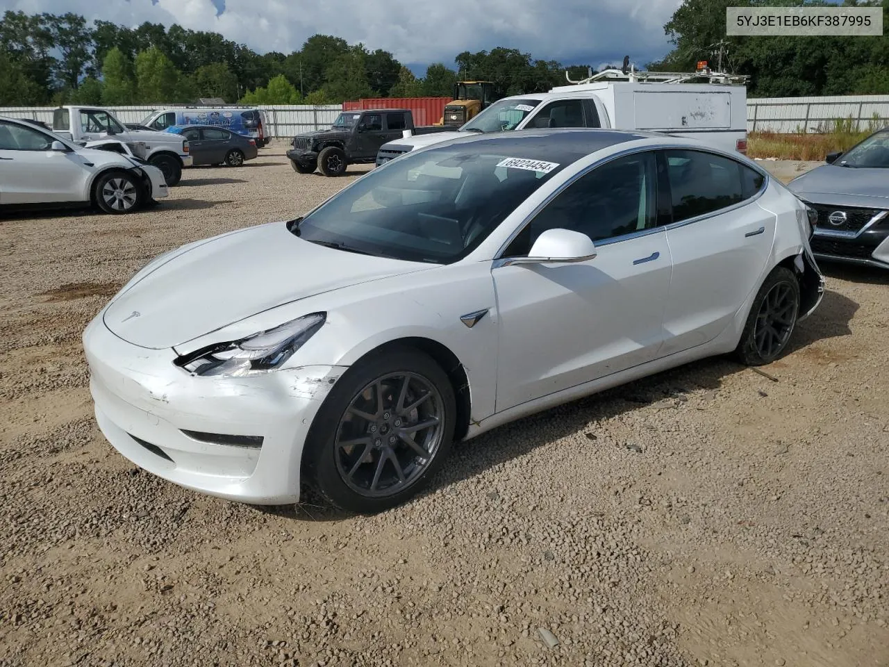 5YJ3E1EB6KF387995 2019 Tesla Model 3