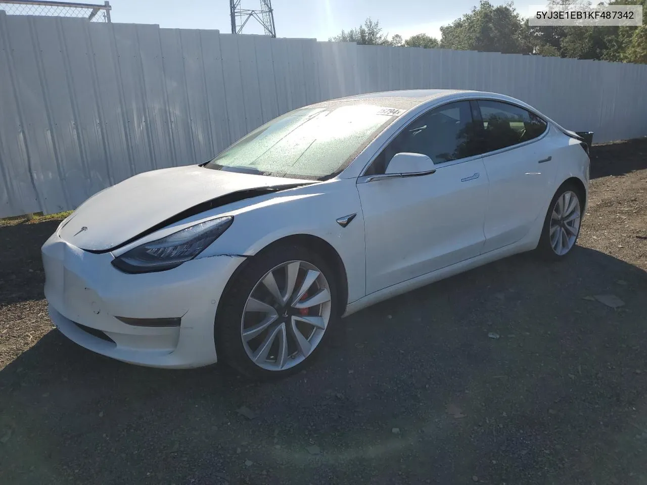 5YJ3E1EB1KF487342 2019 Tesla Model 3