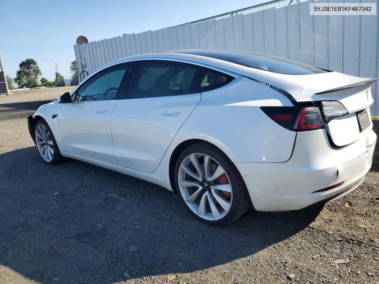 2019 Tesla Model 3 VIN: 5YJ3E1EB1KF487342 Lot: 69746794