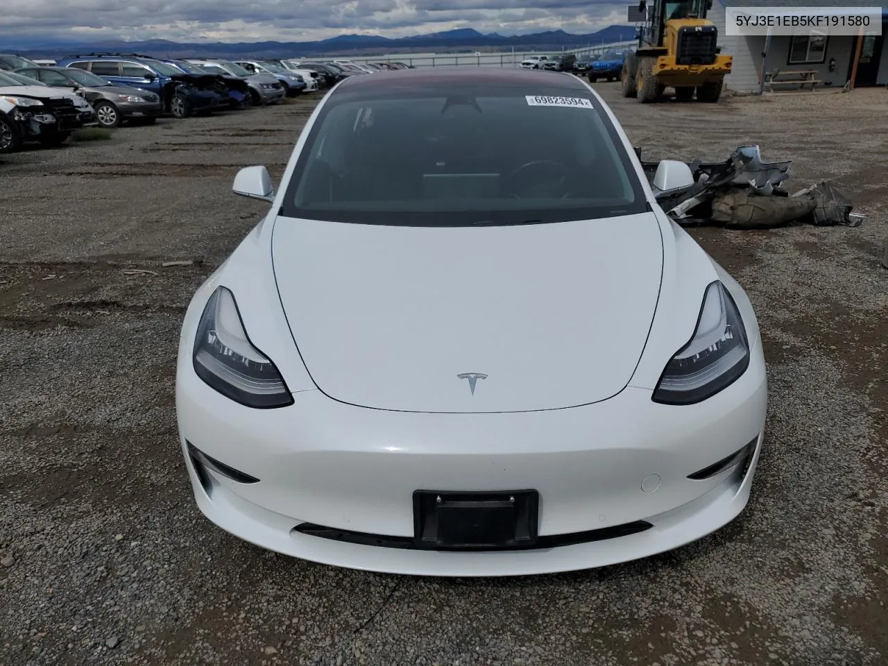 2019 Tesla Model 3 VIN: 5YJ3E1EB5KF191580 Lot: 69823594