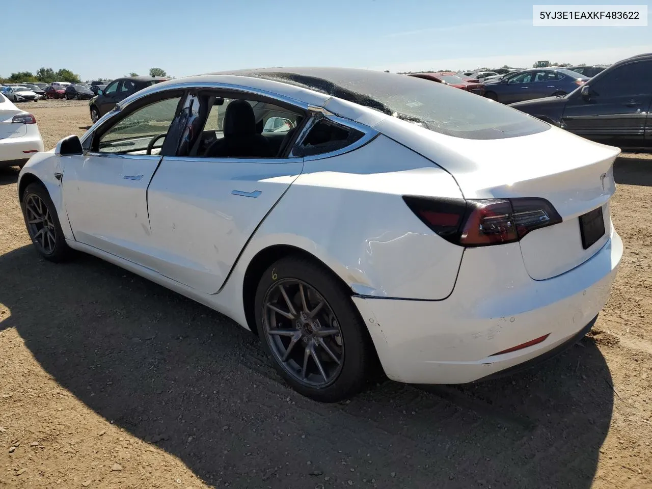 2019 Tesla Model 3 VIN: 5YJ3E1EAXKF483622 Lot: 69830194