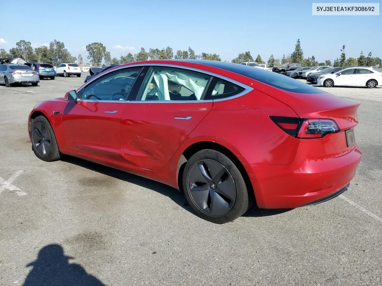 2019 Tesla Model 3 VIN: 5YJ3E1EA1KF308692 Lot: 70004494