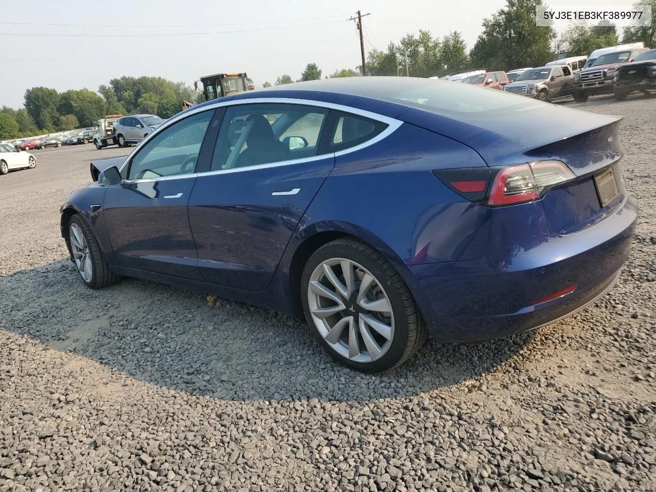 5YJ3E1EB3KF389977 2019 Tesla Model 3