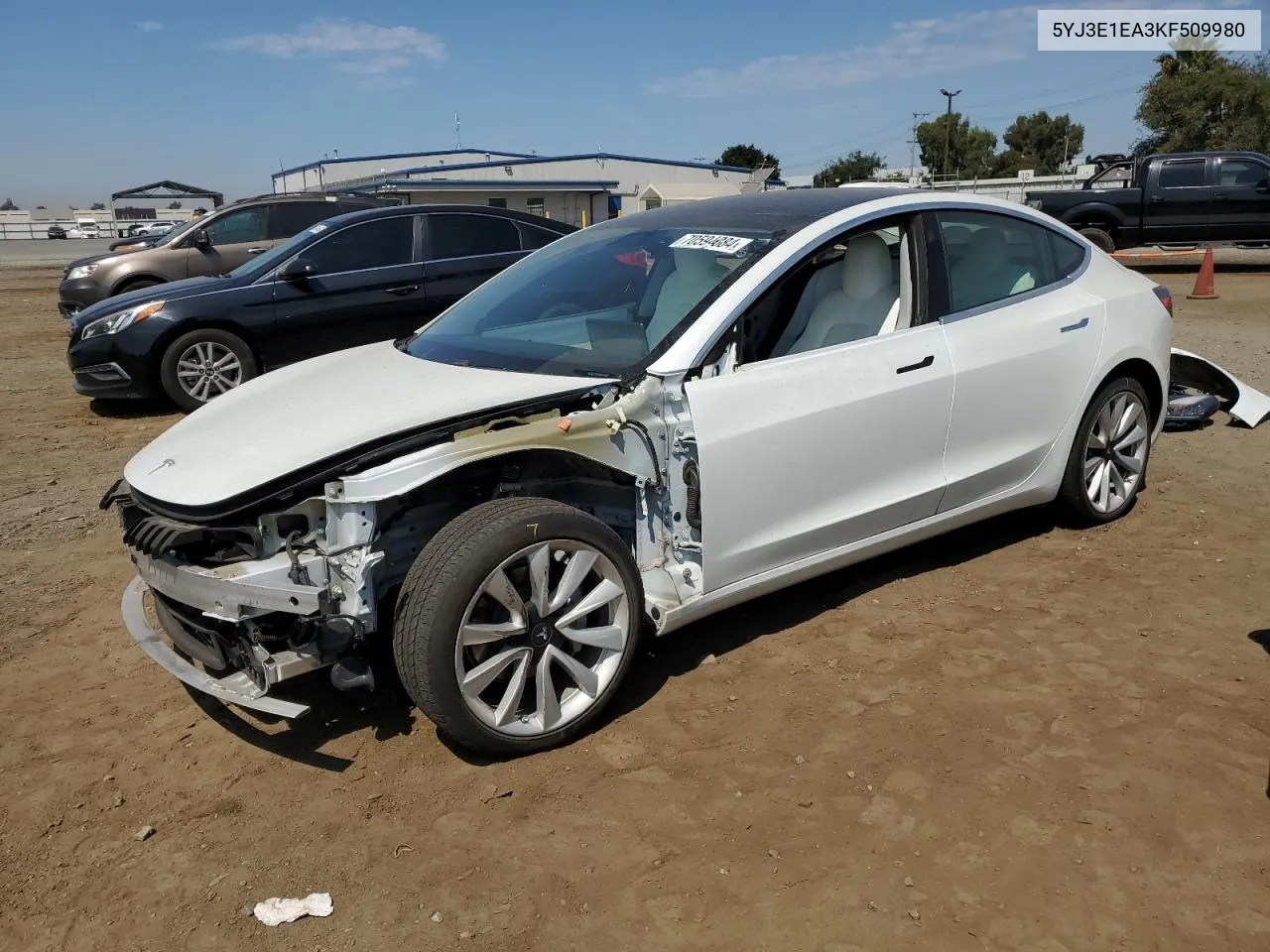 2019 Tesla Model 3 VIN: 5YJ3E1EA3KF509980 Lot: 70594084