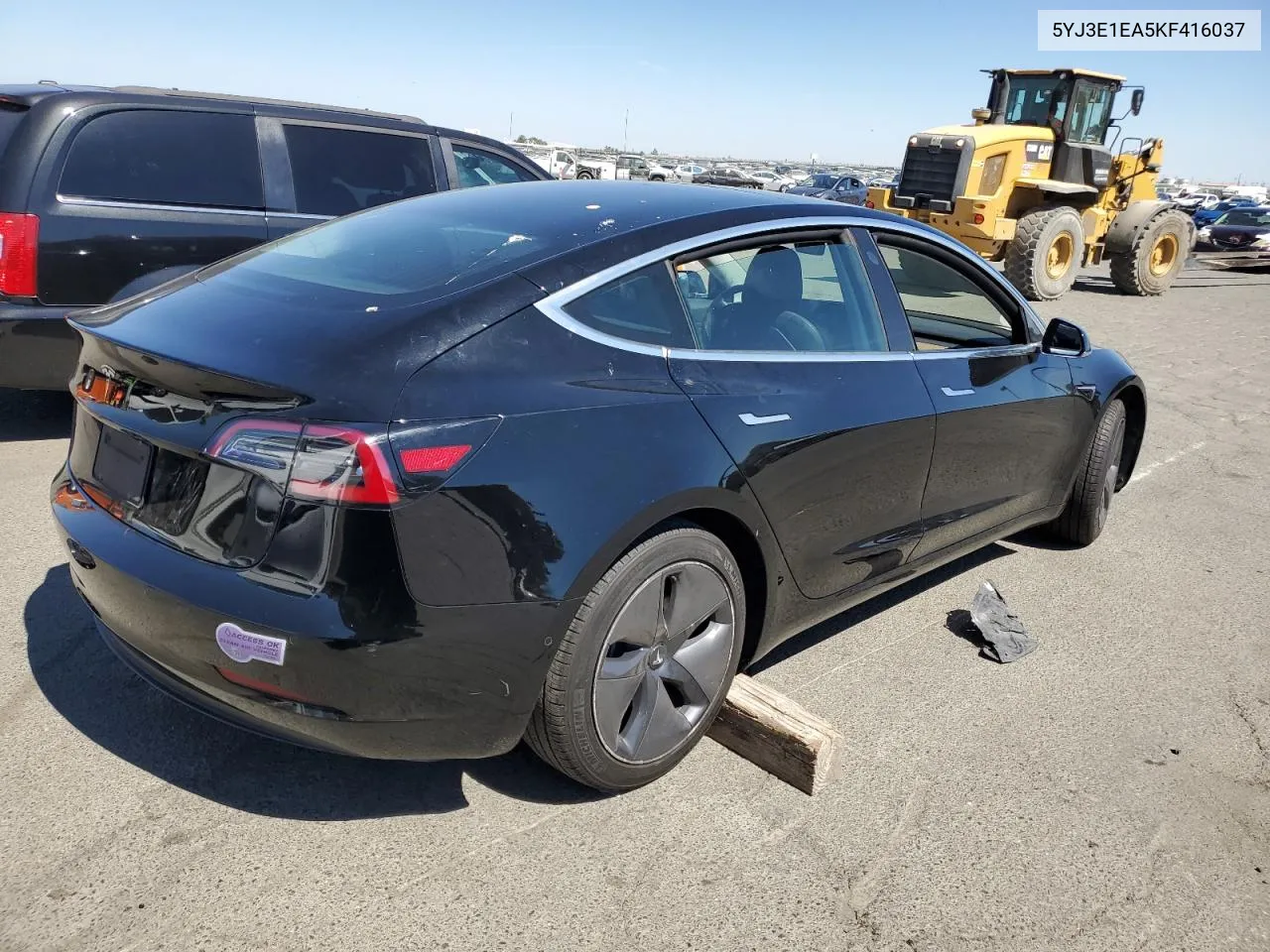 2019 Tesla Model 3 VIN: 5YJ3E1EA5KF416037 Lot: 70627974