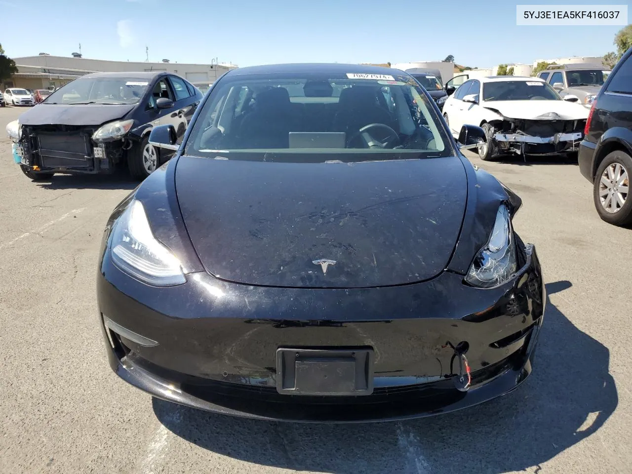 2019 Tesla Model 3 VIN: 5YJ3E1EA5KF416037 Lot: 70627974