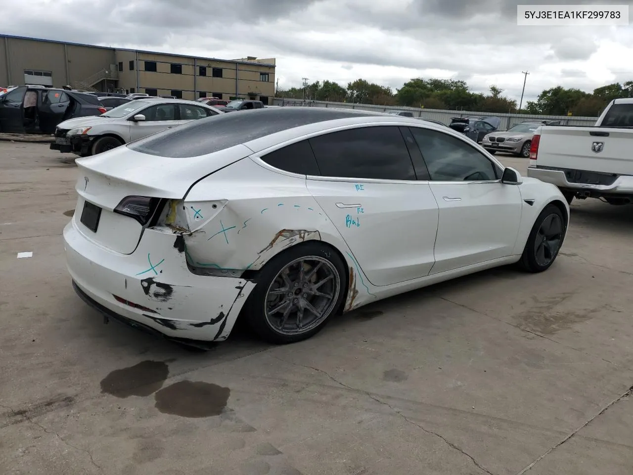 2019 Tesla Model 3 VIN: 5YJ3E1EA1KF299783 Lot: 70643544