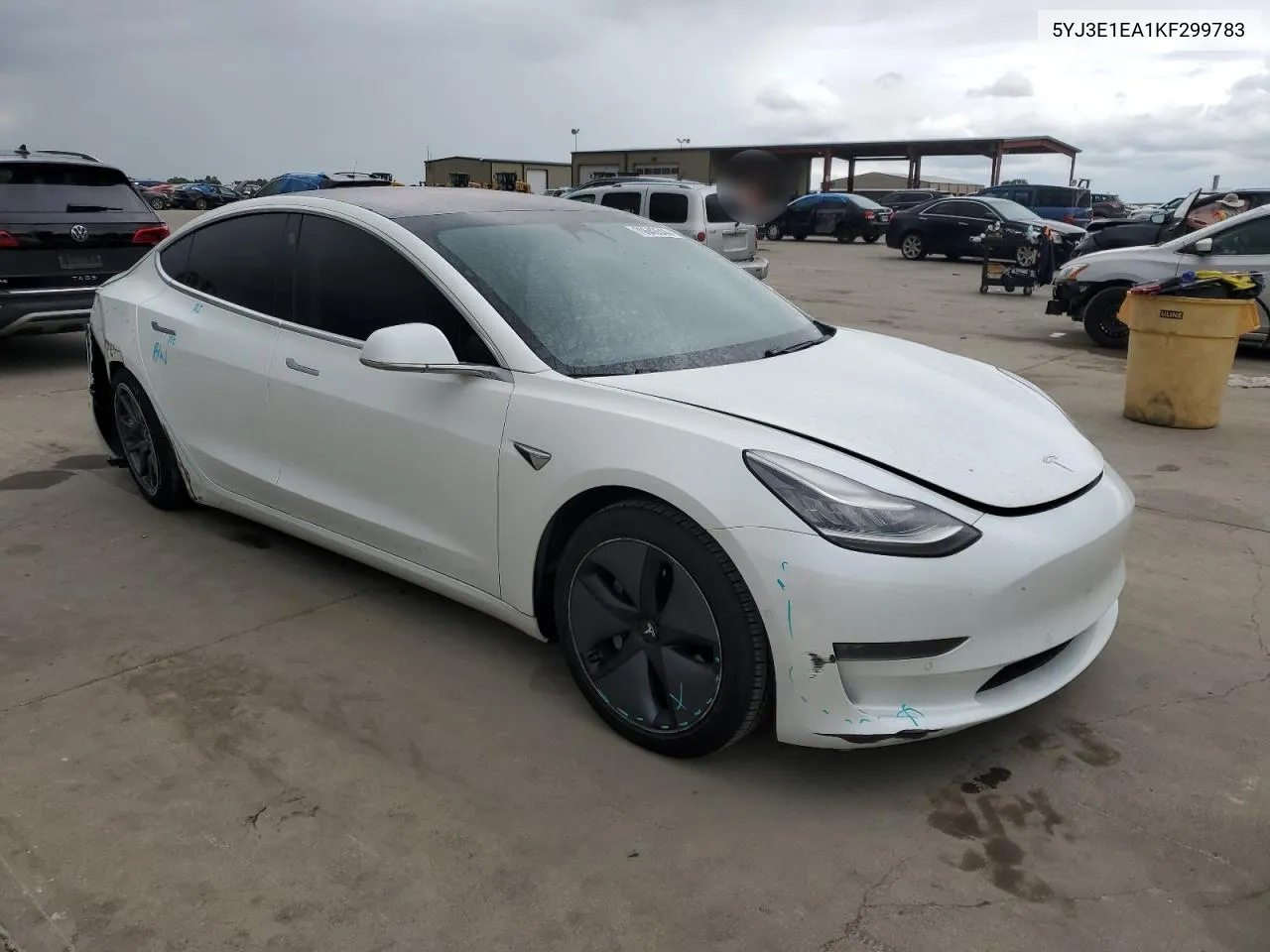 2019 Tesla Model 3 VIN: 5YJ3E1EA1KF299783 Lot: 70643544