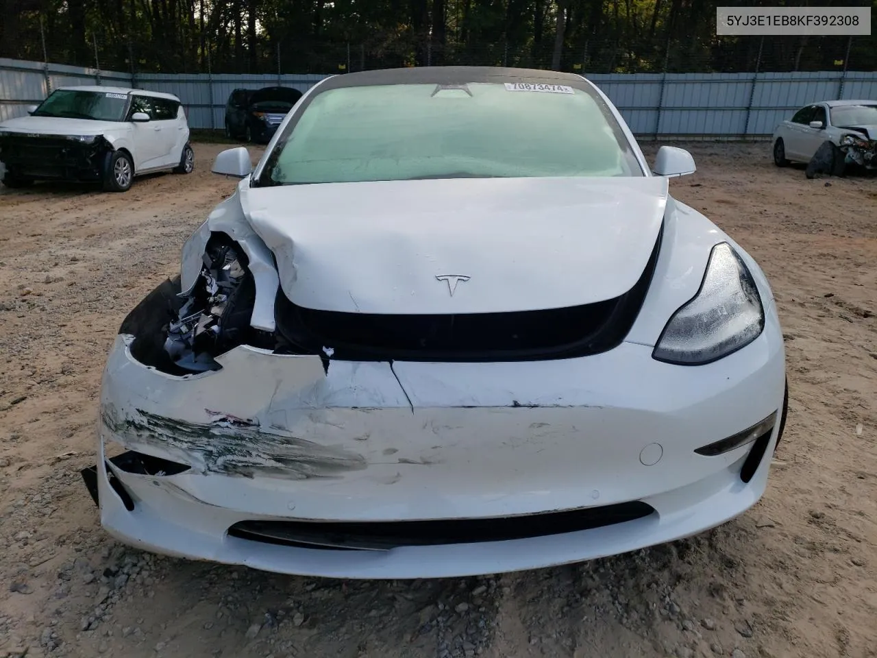 5YJ3E1EB8KF392308 2019 Tesla Model 3