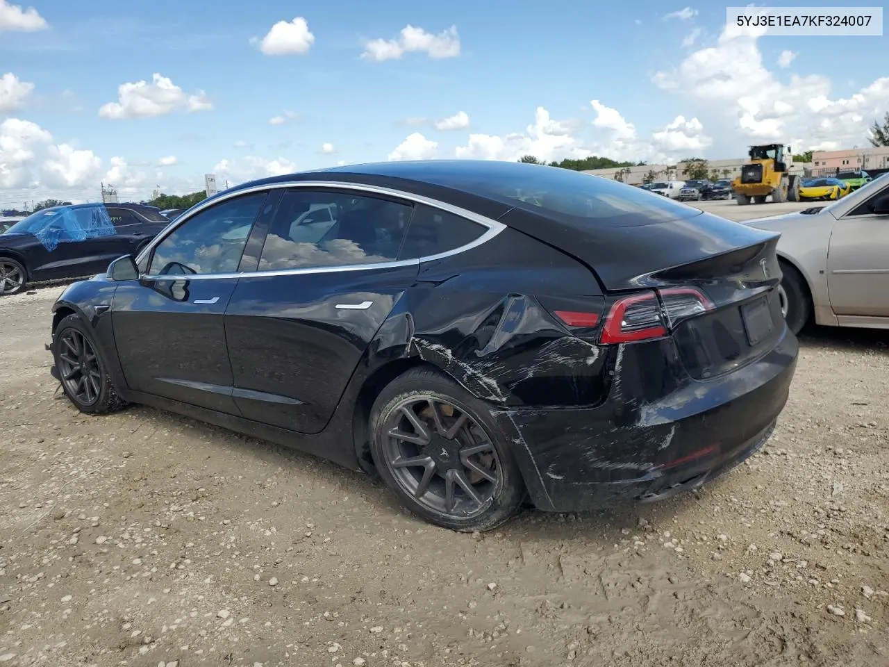 5YJ3E1EA7KF324007 2019 Tesla Model 3