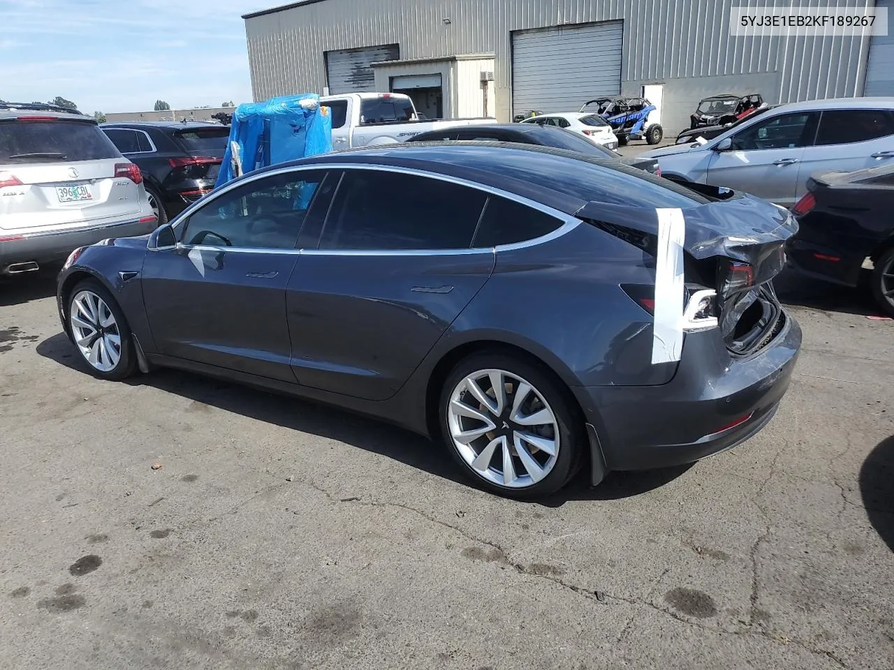 2019 Tesla Model 3 VIN: 5YJ3E1EB2KF189267 Lot: 71223774