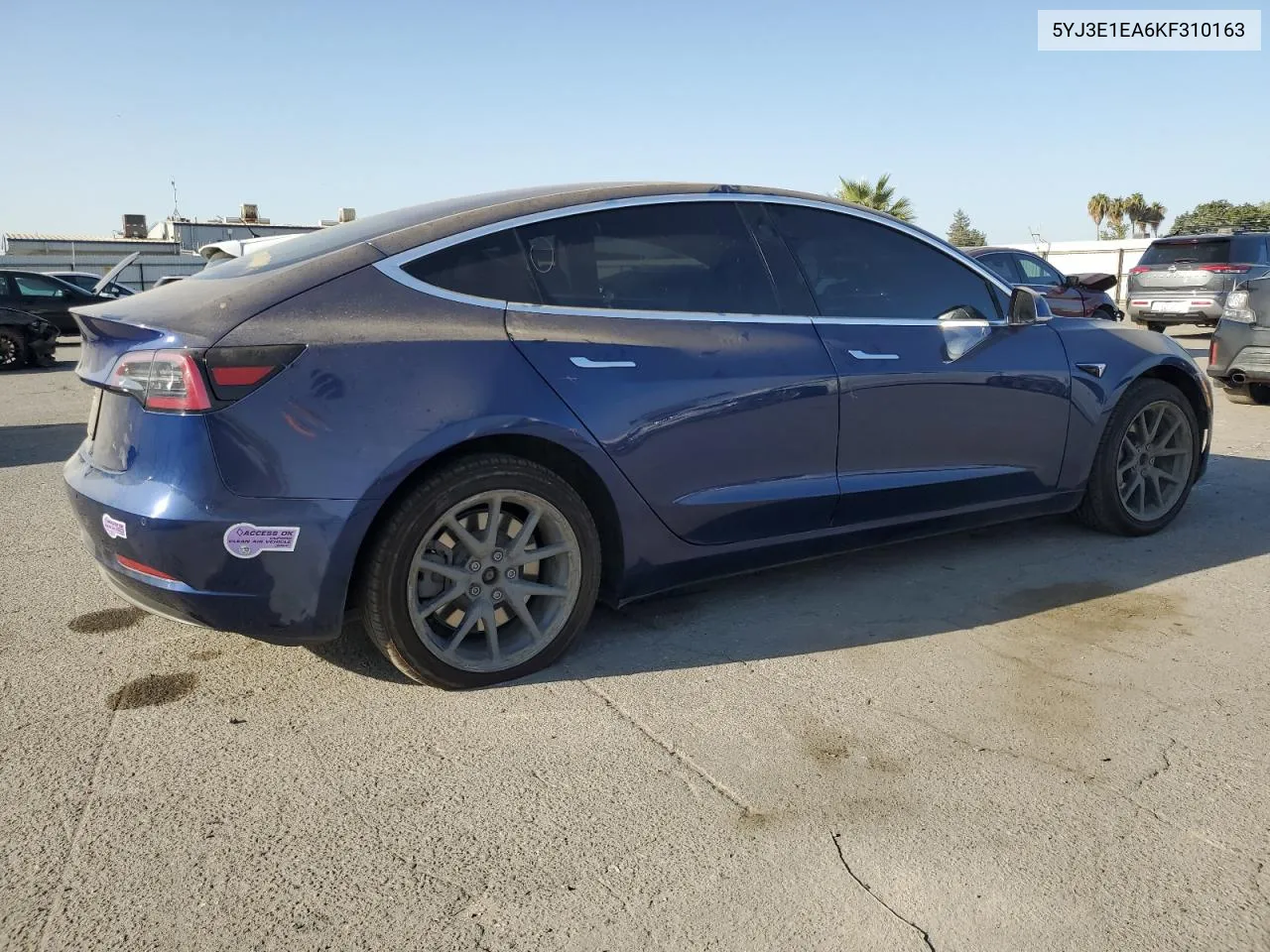 2019 Tesla Model 3 VIN: 5YJ3E1EA6KF310163 Lot: 71305474