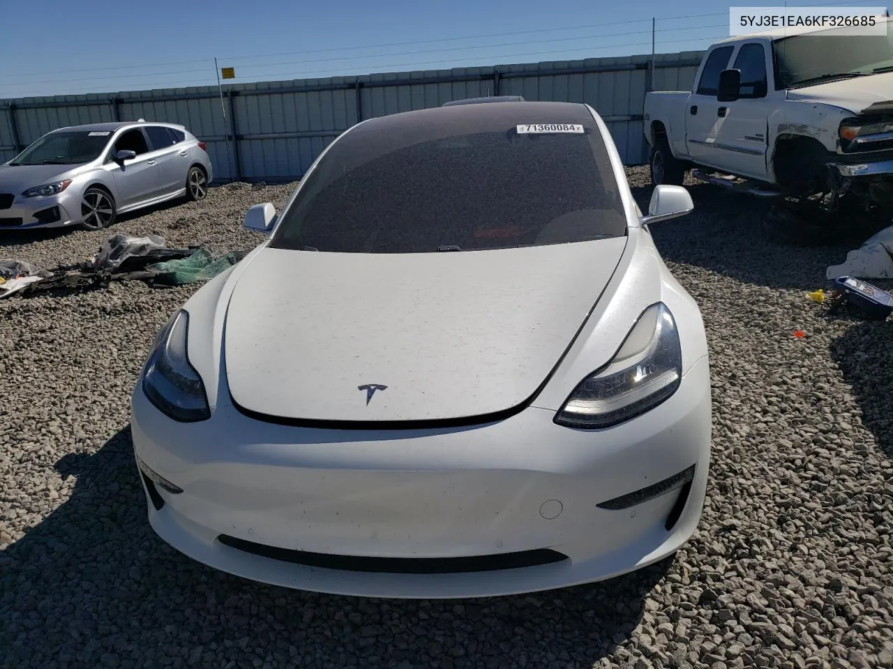 2019 Tesla Model 3 VIN: 5YJ3E1EA6KF326685 Lot: 71360084