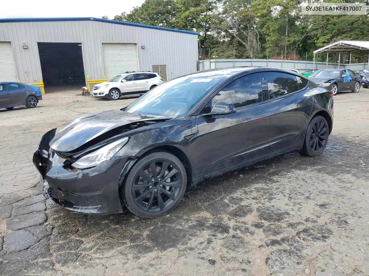 2019 Tesla Model 3 VIN: 5YJ3E1EA1KF417007 Lot: 71381734