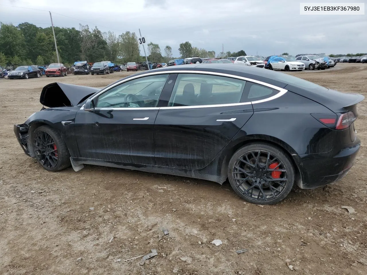 2019 Tesla Model 3 VIN: 5YJ3E1EB3KF367980 Lot: 71742504