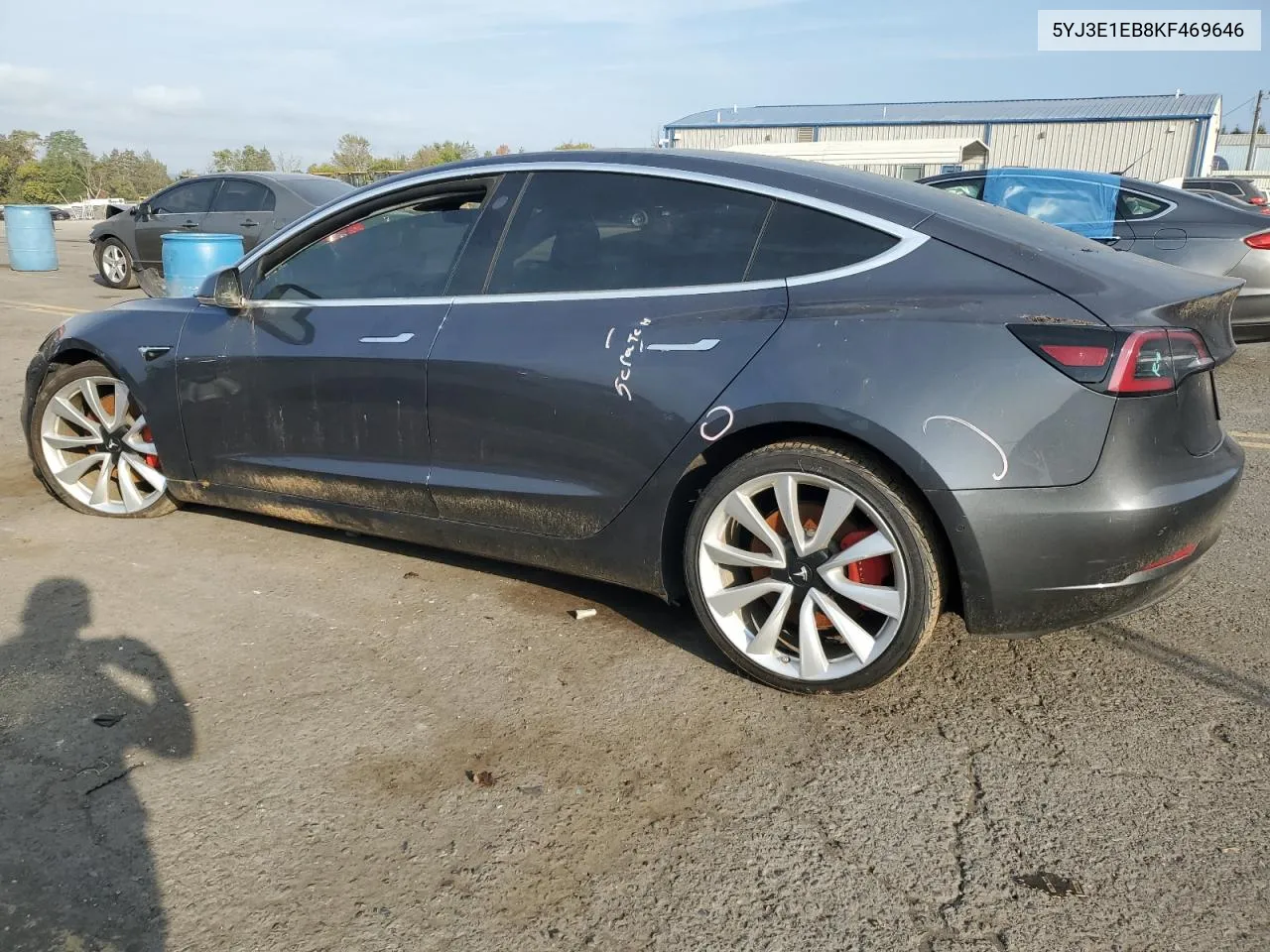 2019 Tesla Model 3 VIN: 5YJ3E1EB8KF469646 Lot: 71924244