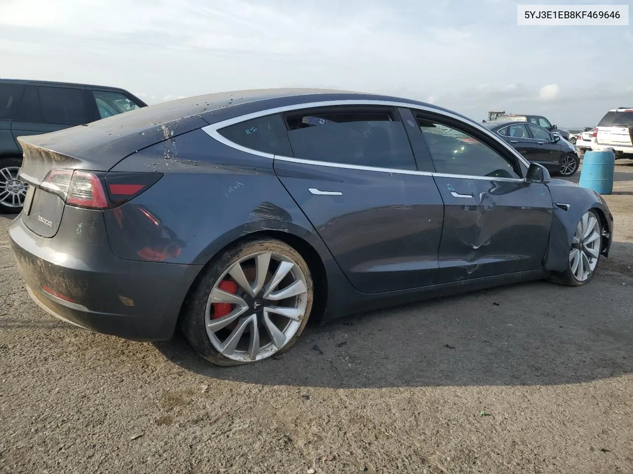 2019 Tesla Model 3 VIN: 5YJ3E1EB8KF469646 Lot: 71924244