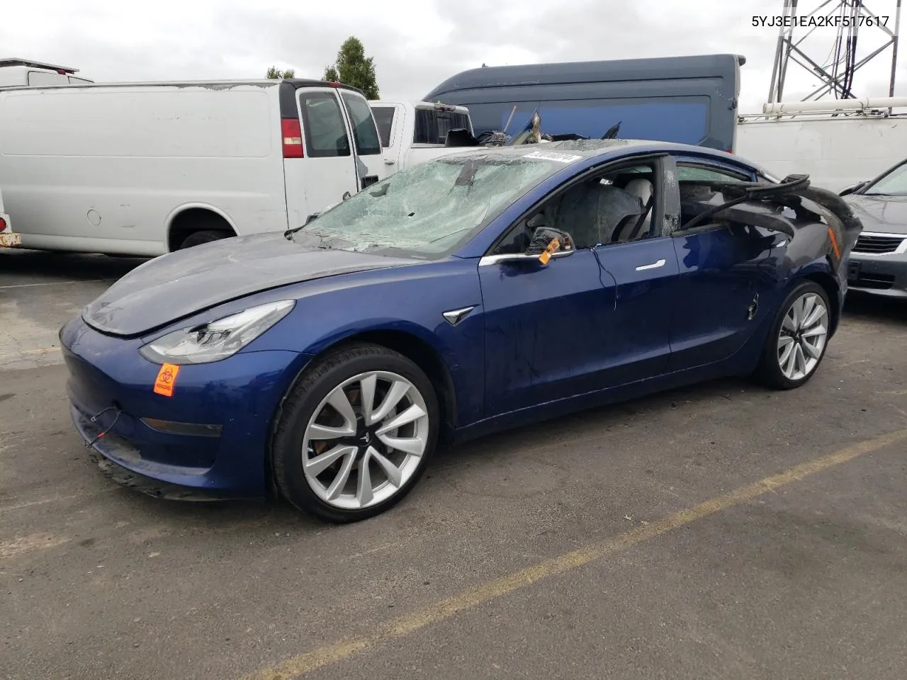 5YJ3E1EA2KF517617 2019 Tesla Model 3