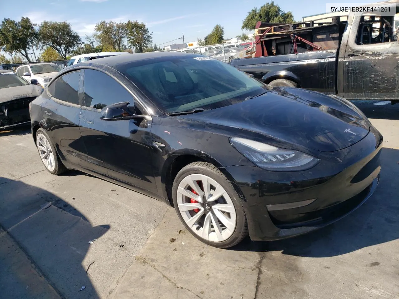 2019 Tesla Model 3 VIN: 5YJ3E1EB2KF441261 Lot: 72031124