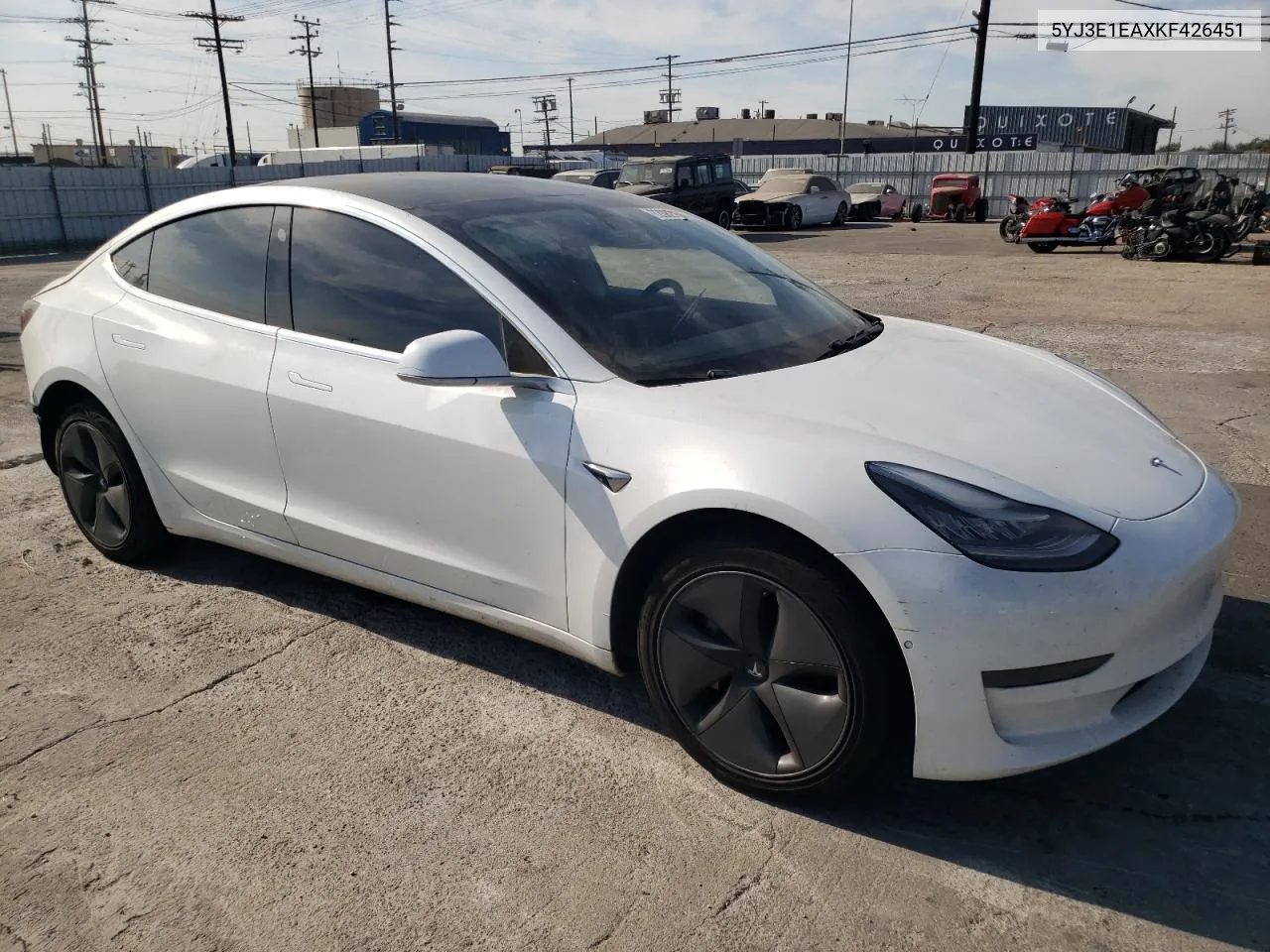 2019 Tesla Model 3 VIN: 5YJ3E1EAXKF426451 Lot: 72082134