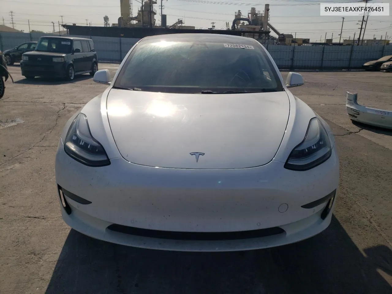 2019 Tesla Model 3 VIN: 5YJ3E1EAXKF426451 Lot: 72082134