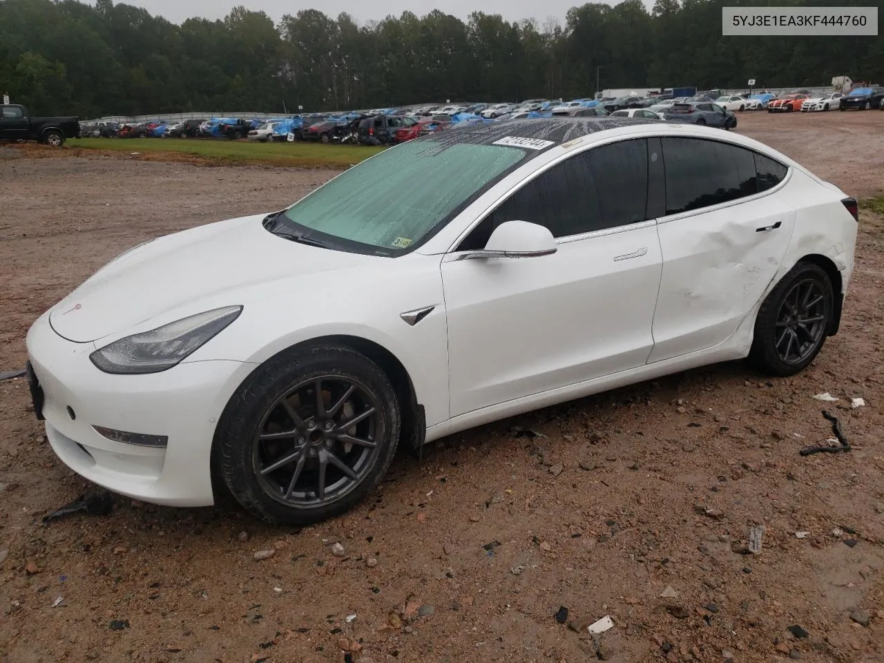 2019 Tesla Model 3 VIN: 5YJ3E1EA3KF444760 Lot: 72132744