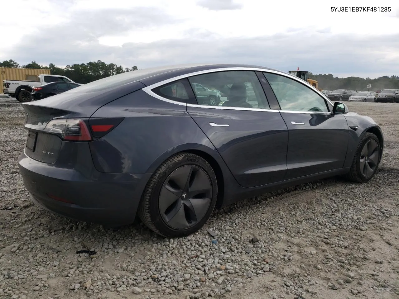 2019 Tesla Model 3 VIN: 5YJ3E1EB7KF481285 Lot: 72184584