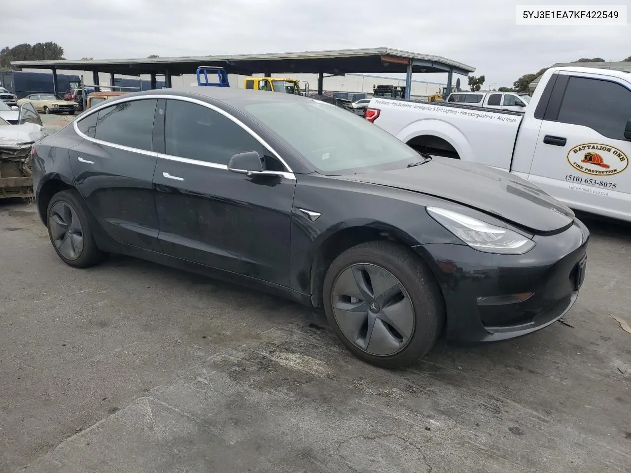 2019 Tesla Model 3 VIN: 5YJ3E1EA7KF422549 Lot: 72436004