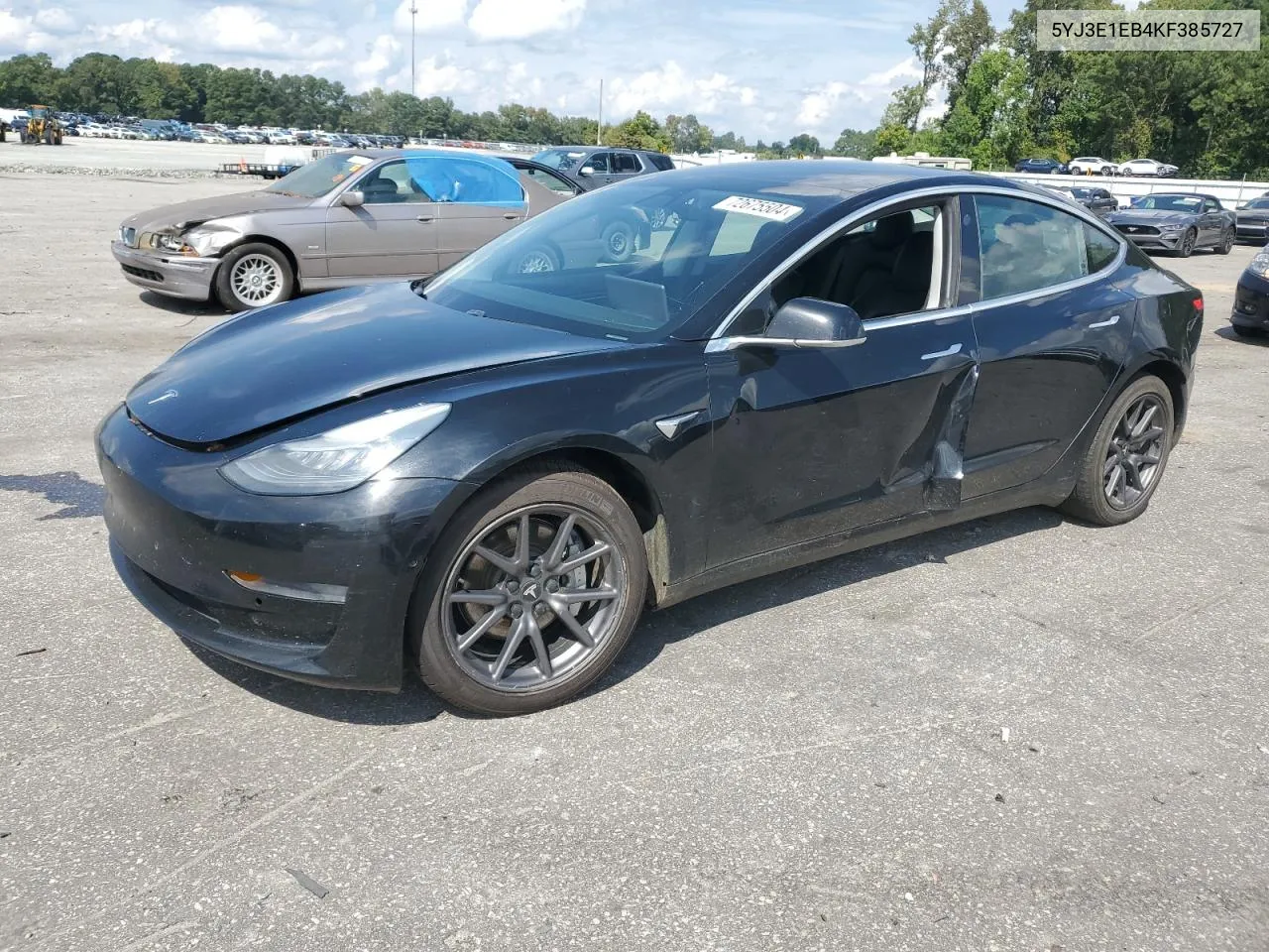 2019 Tesla Model 3 VIN: 5YJ3E1EB4KF385727 Lot: 72675504