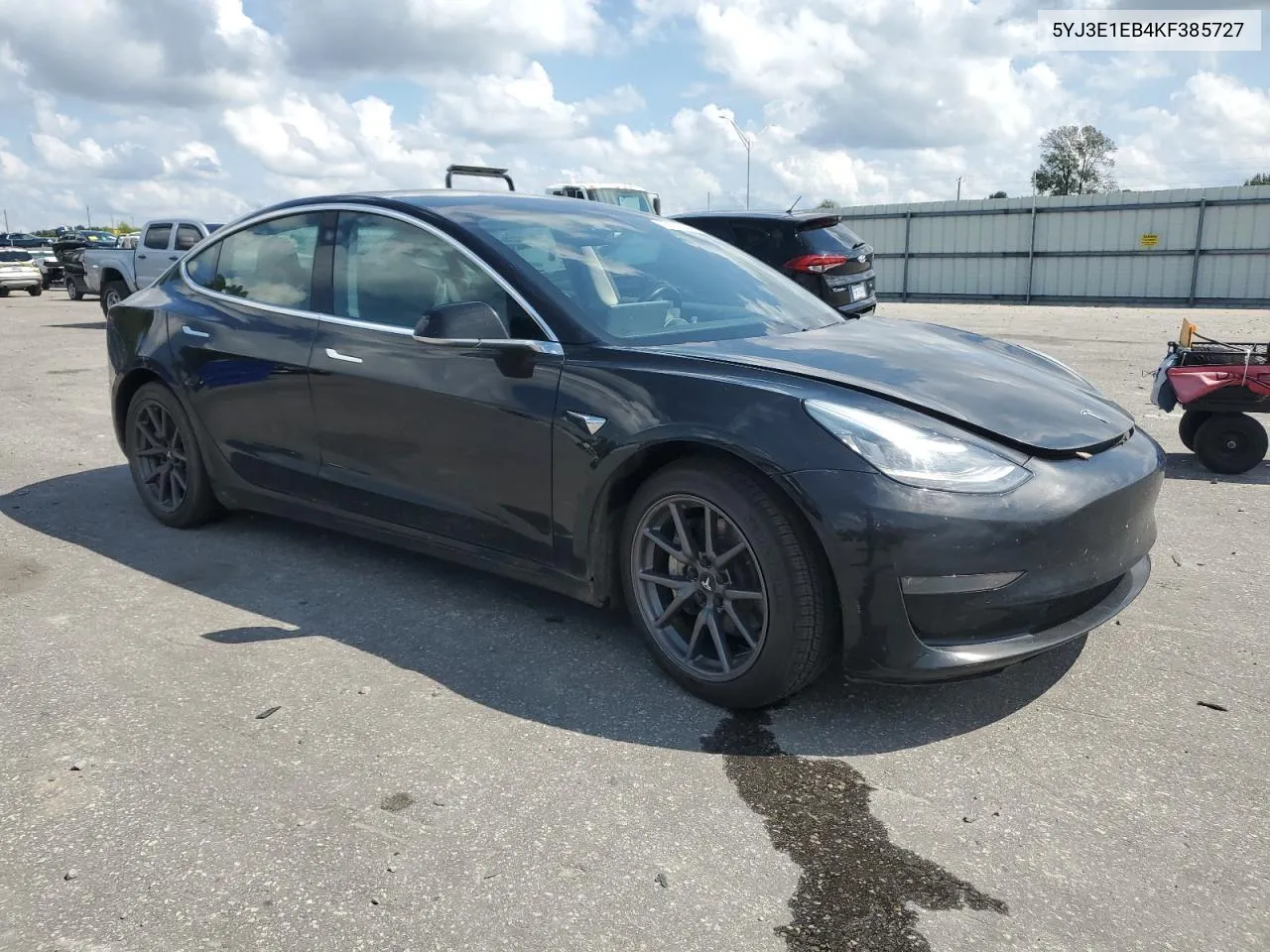 2019 Tesla Model 3 VIN: 5YJ3E1EB4KF385727 Lot: 72675504