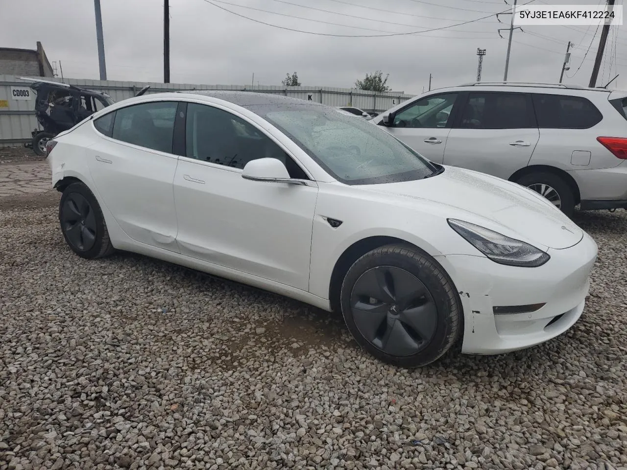 5YJ3E1EA6KF412224 2019 Tesla Model 3