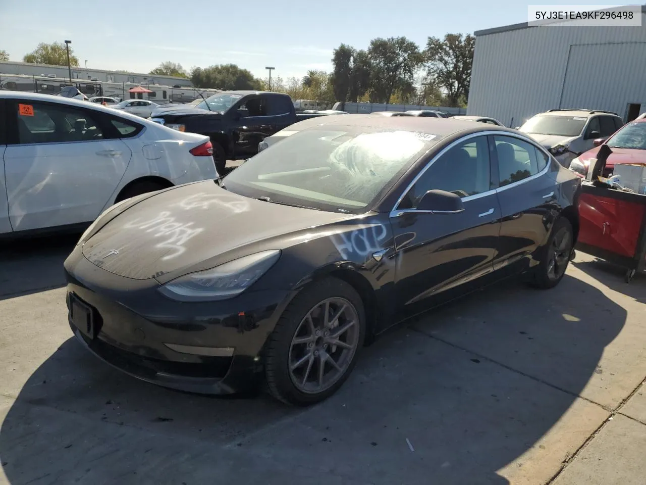 2019 Tesla Model 3 VIN: 5YJ3E1EA9KF296498 Lot: 72735804