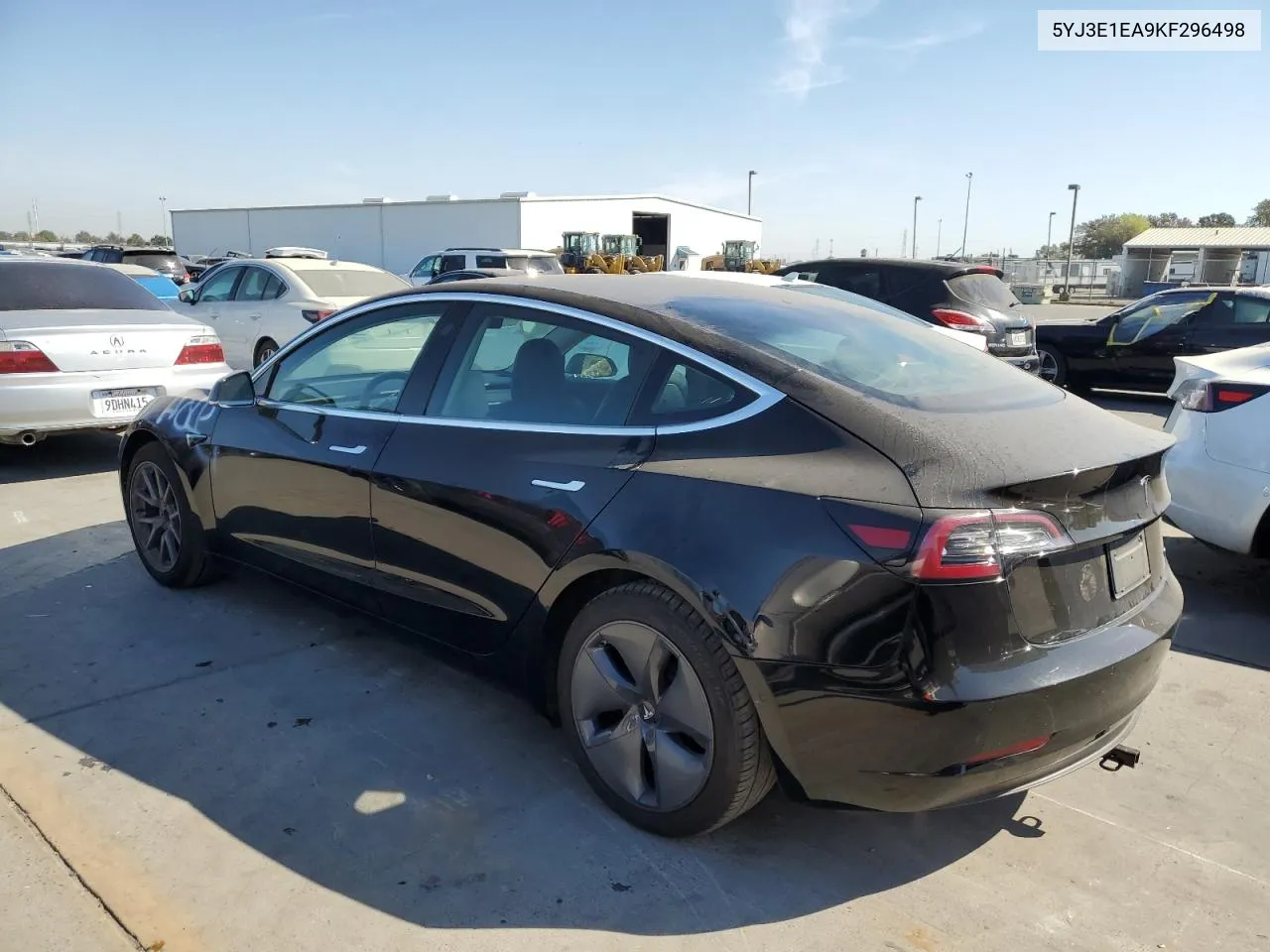 2019 Tesla Model 3 VIN: 5YJ3E1EA9KF296498 Lot: 72735804