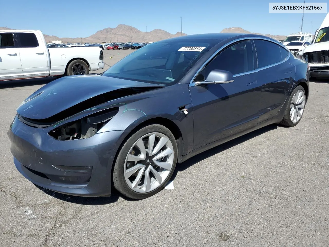 5YJ3E1EBXKF521567 2019 Tesla Model 3