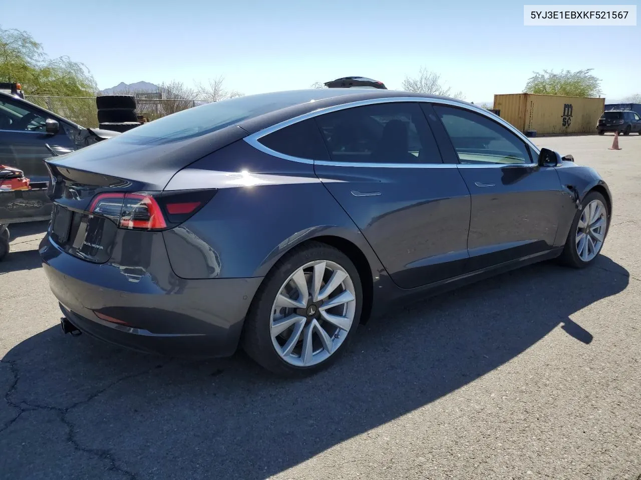 5YJ3E1EBXKF521567 2019 Tesla Model 3