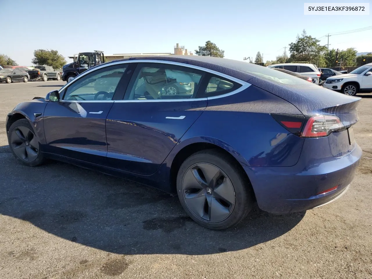 2019 Tesla Model 3 VIN: 5YJ3E1EA3KF396872 Lot: 72884684