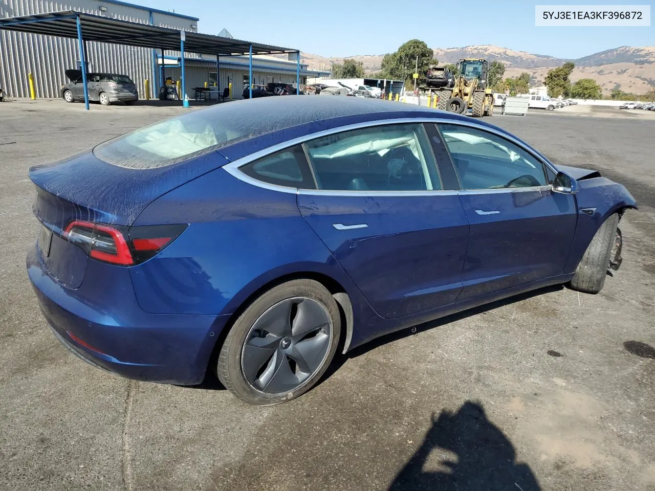 2019 Tesla Model 3 VIN: 5YJ3E1EA3KF396872 Lot: 72884684