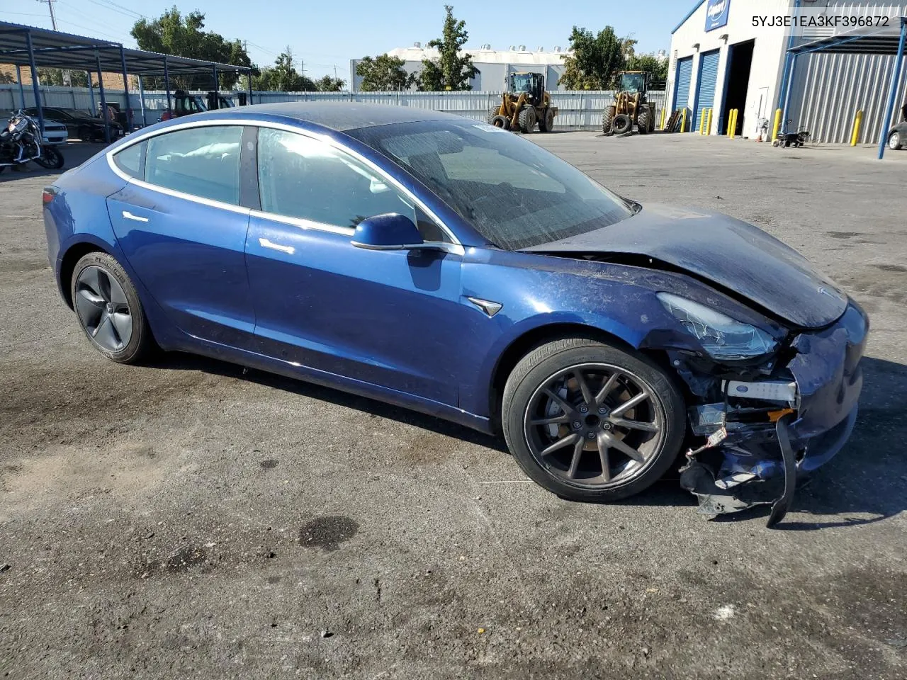 2019 Tesla Model 3 VIN: 5YJ3E1EA3KF396872 Lot: 72884684