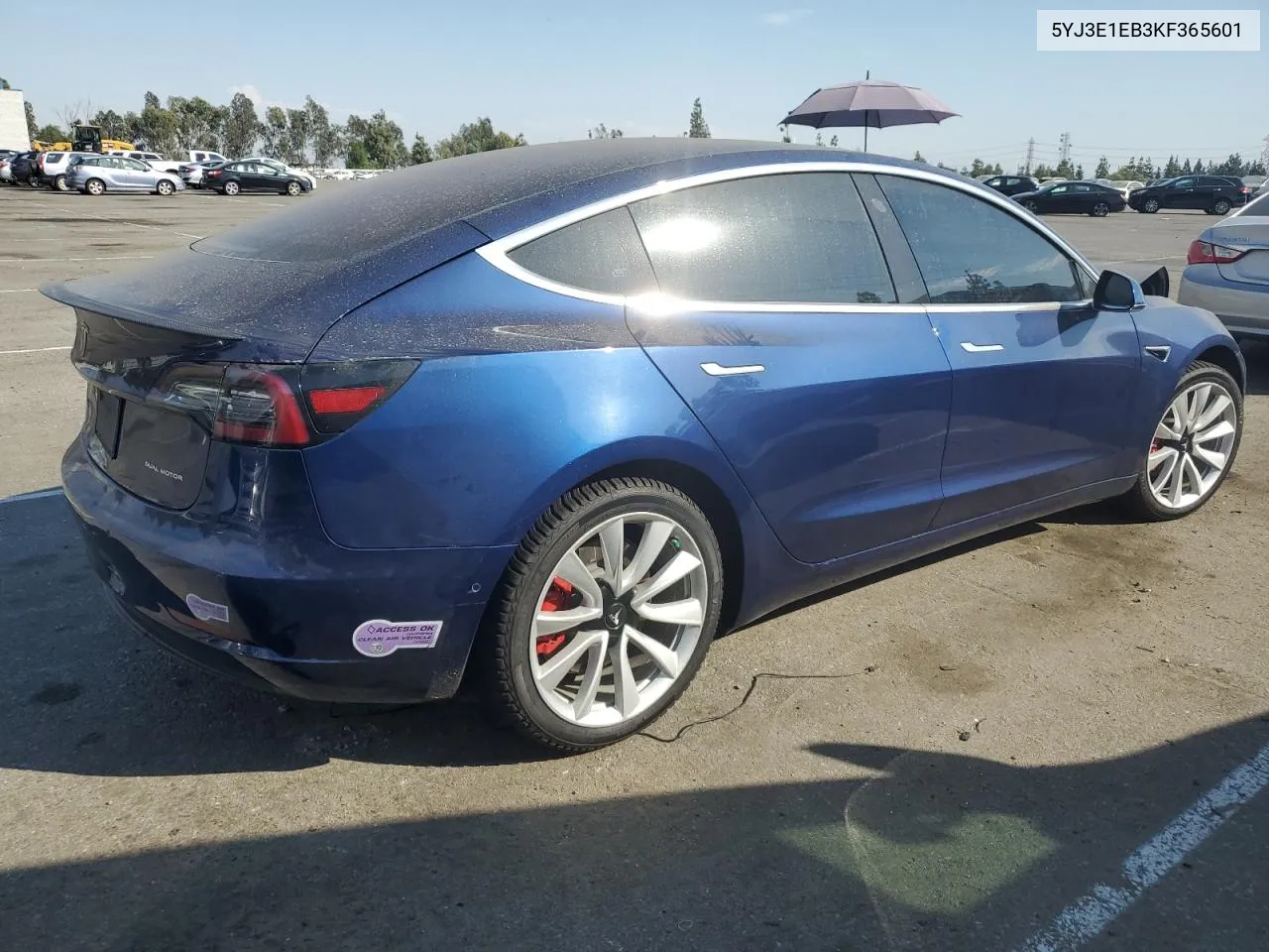 5YJ3E1EB3KF365601 2019 Tesla Model 3