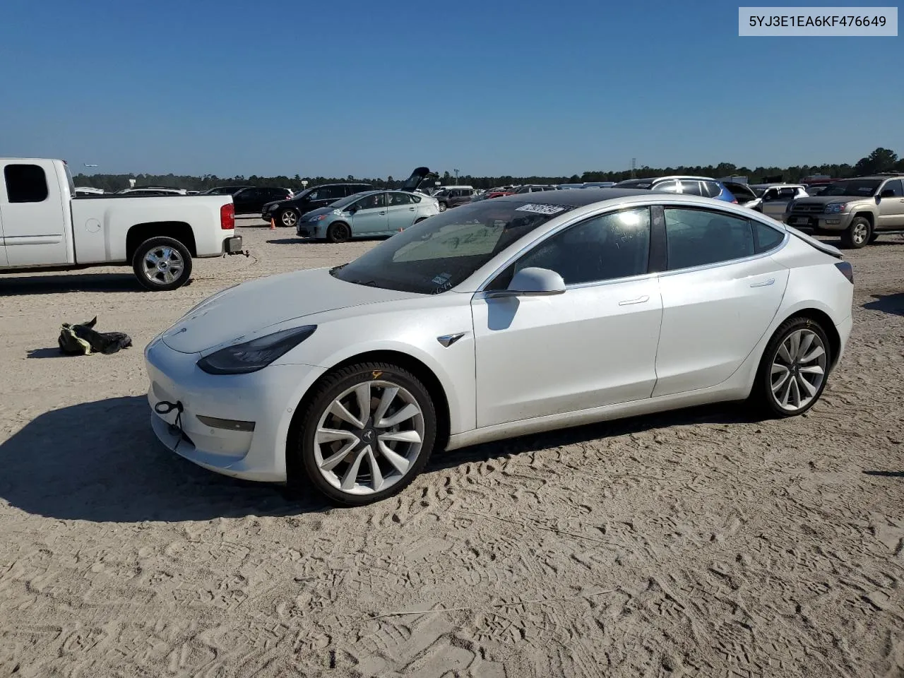 2019 Tesla Model 3 VIN: 5YJ3E1EA6KF476649 Lot: 72926734