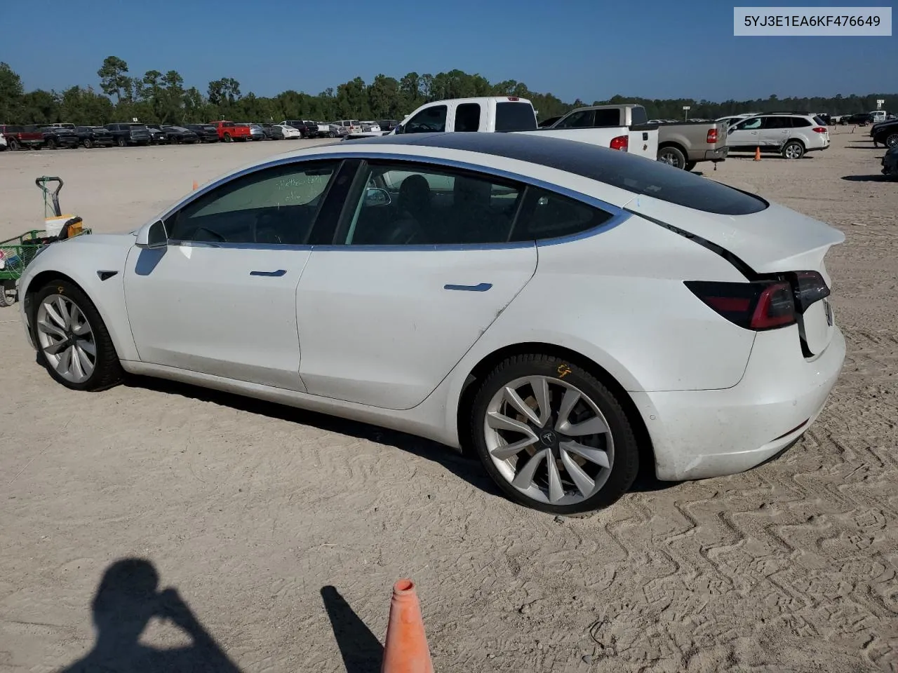 2019 Tesla Model 3 VIN: 5YJ3E1EA6KF476649 Lot: 72926734