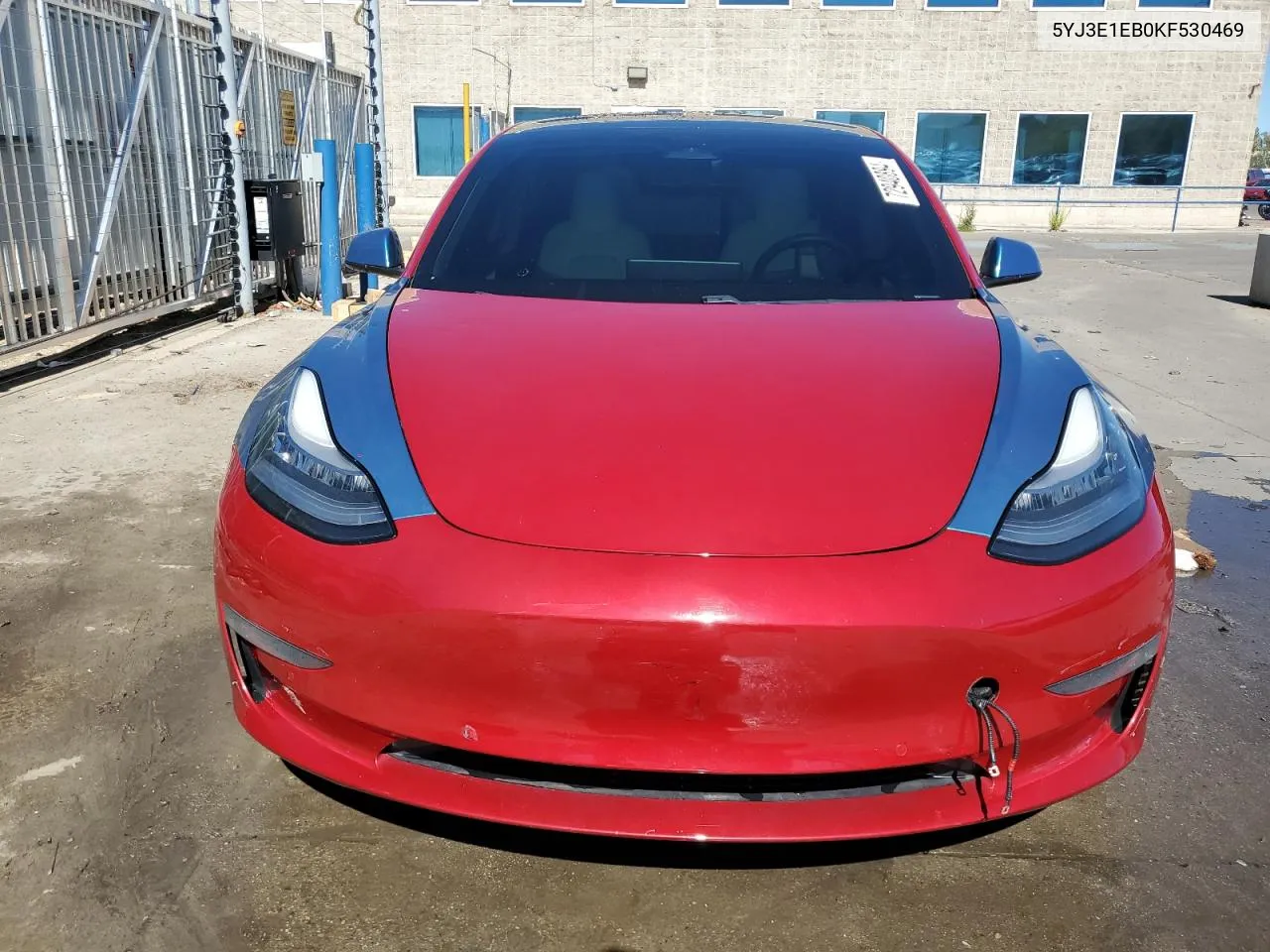 2019 Tesla Model 3 VIN: 5YJ3E1EB0KF530469 Lot: 72940894