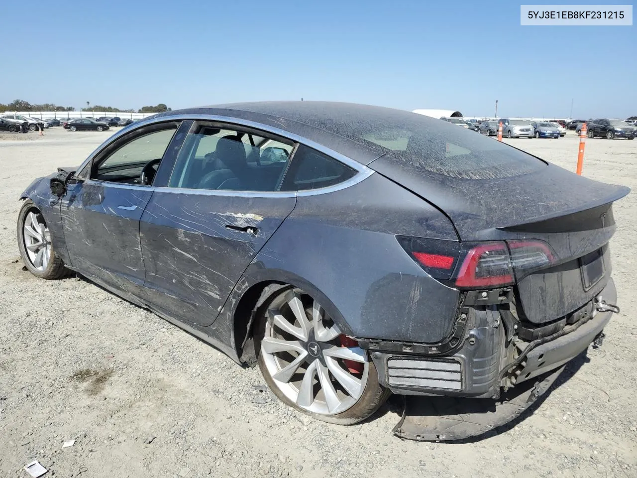 2019 Tesla Model 3 VIN: 5YJ3E1EB8KF231215 Lot: 72957604