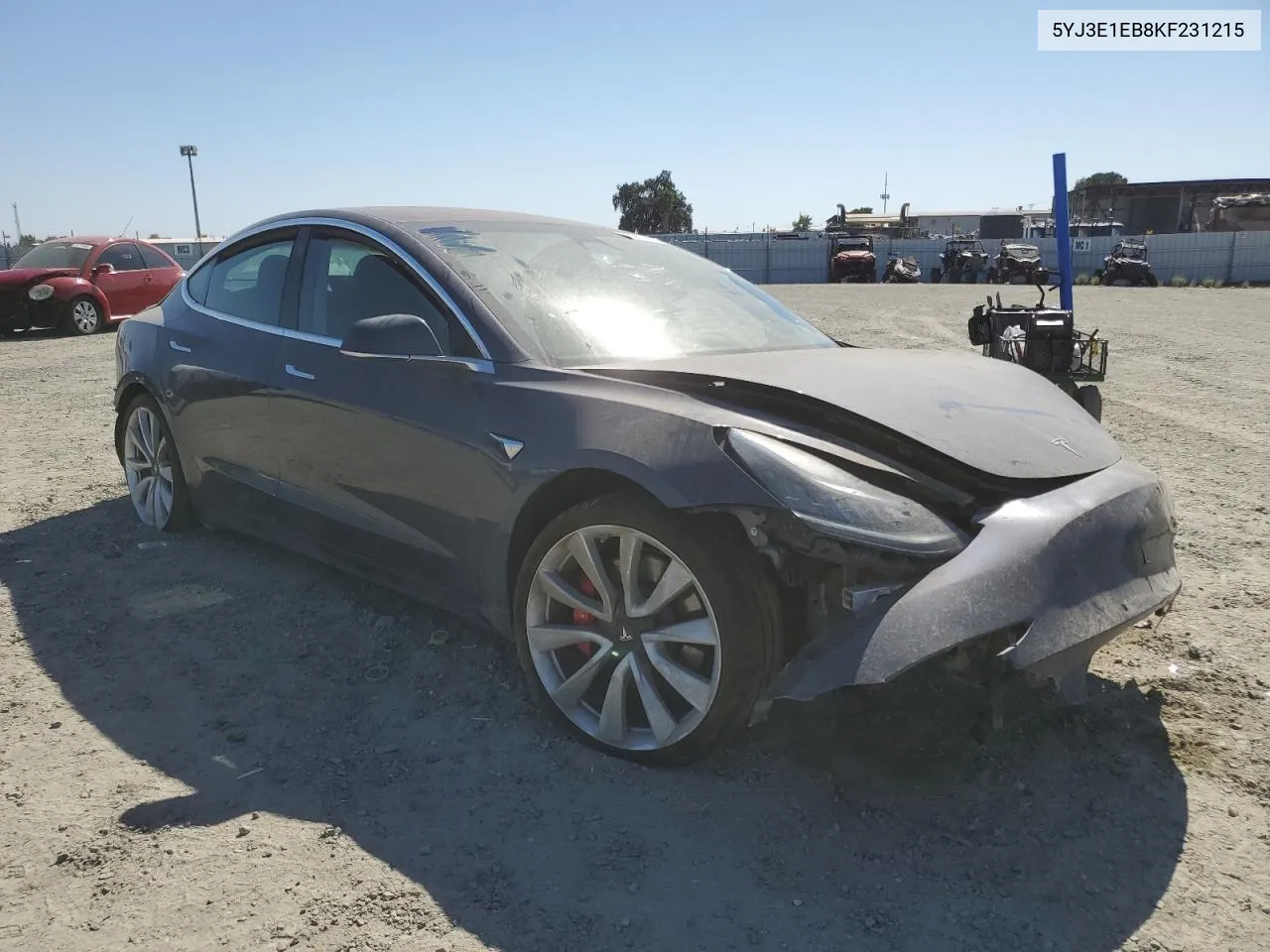 2019 Tesla Model 3 VIN: 5YJ3E1EB8KF231215 Lot: 72957604